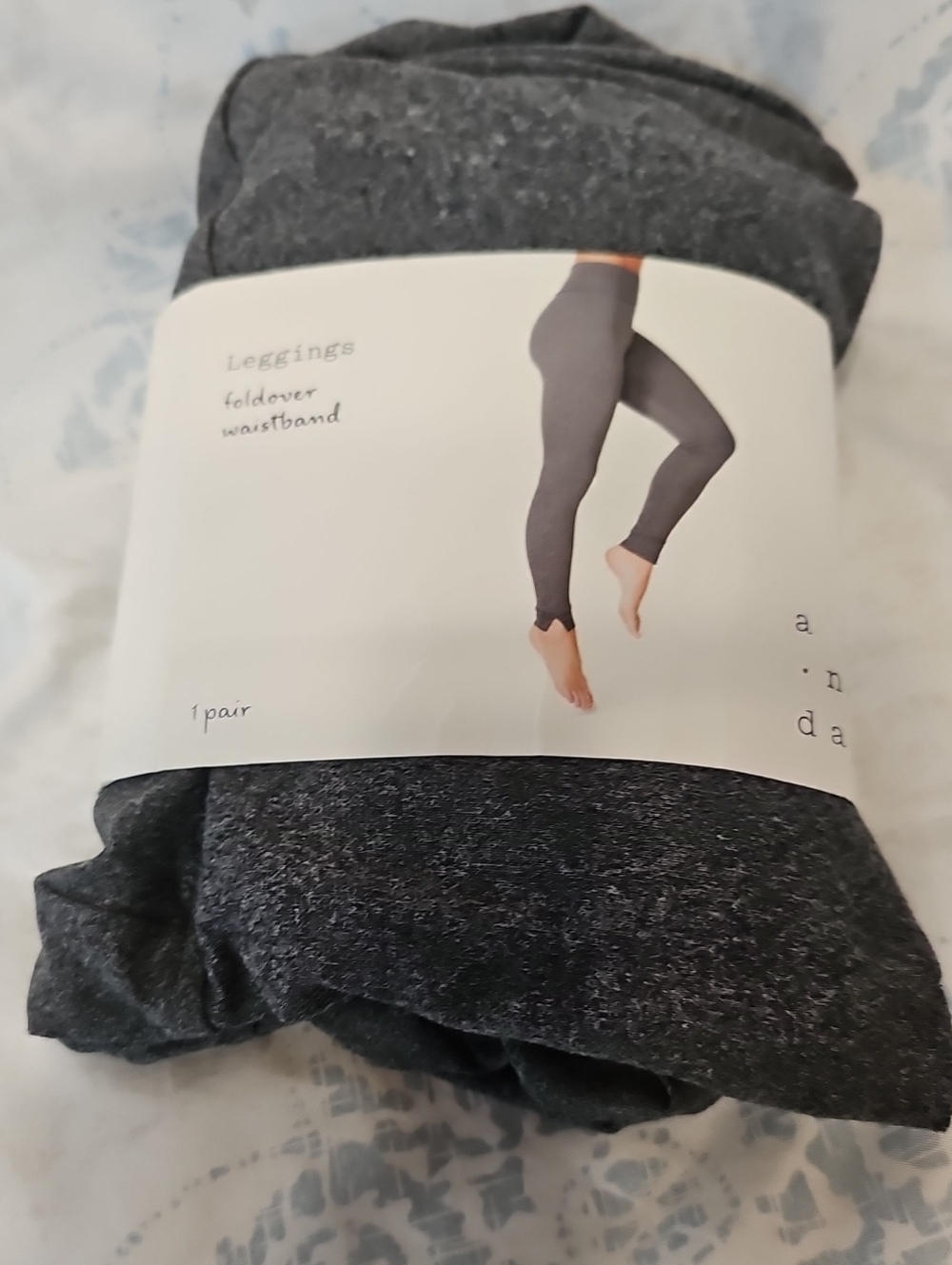 a new day Women's Dark Gray Heather Leggings - Picture 2 of 5
